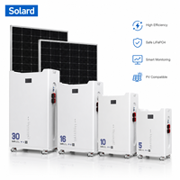 Système de surveillance intelligent WIFI CAN solaire, boîtier industriel épaissi, petit modèle empilable pour la maison, batterie LiFePO4 lithium-ion 10 kWh, garantie 10 ans