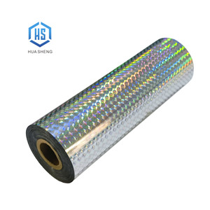 Muestra Gratuita de Lámina de Transferencia Térmica PET Holográfica Iridiscente Verde Metálico de 64cm X 120m, Reactiva al Tóner, para Grabado Láser - Product Image 3