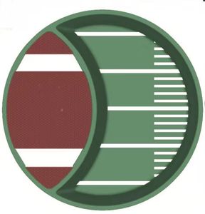 Assiettes de fête pour basket-ball personnalisées Assiettes en mélamine Fêtes personnalisées en gros avec logo <span class=keywords><strong>Assiette</strong></span> de sport pour fête pour football baseball - Product Image 2