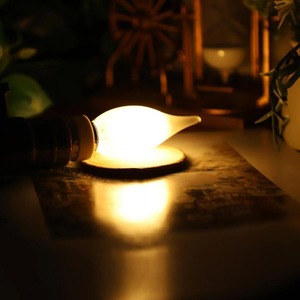 Bombilla de candelabro <span class=keywords><strong>LED</strong></span> E14 AC220V 4W, luz blanca cálida, candelabro de vidrio esmerilado lechoso, Bombilla para comedor, dormitorios, Base <span class=keywords><strong>E27</strong></span> - Product Image 5