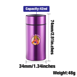 Custom logo Vacuum Sealed Tobacco Container Airtight Smoking <strong>Stash</strong> Jar Tobacco <strong>Box</strong> - Product Image 4
