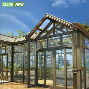 Certificado Sunrooms Fabricante Independiente Marco de aluminio Porche Veranda Sunroom <span class=keywords><strong>Casa</strong></span> de cuatro estaciones - Product Image 4
