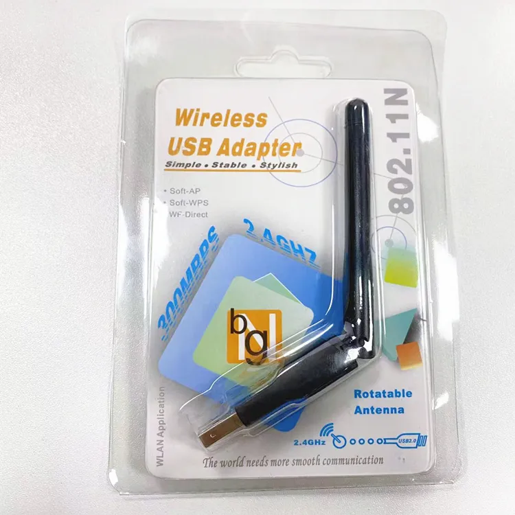 300Mbps wireless USB Adapter Wifi Receiver Dongle USB2.0 Network Cards