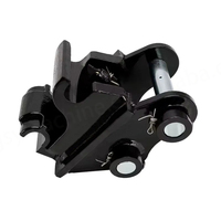 Mini pelle de 1 à 3,5 tonnes, roulement en acier haute résistance, connecteur à changement rapide, attache rapide pour excavatrice, accessoires noirs, 1 an