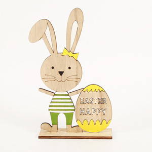 Holz Osterhasen Muster Home Desktop Holz Kaninchen Designs für Handwerk - Product Image 3