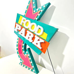 Металлическая вывеска с 3D-подсветкой на заказ, водонепроницаемые наружные рекламные светильники, магазин наружной рекламы, фирменный знак с логотипом компании - Product Image 2