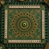 Tapete de Mahjong de Cuero de Lujo con Diseño de Ojo Turco, Impermeable y Antideslizante, con Borlas, para Arabia Saudita y Emiratos Árabes Unidos