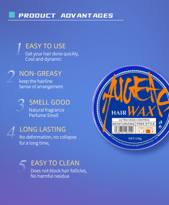 베스트 셀러 유명 브랜드 헤어 스타일링 스트롱 홀드 브레이드 젤 스타일링 에지 컨트롤 헤어 왁스 - Product Image 6