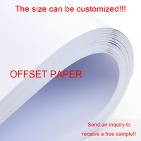 Papier offset double couche 100 g/m² 120 g/m², papier offset haute densité en pâte de bois pour impression couleur de brochures et de prospectus