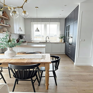 BALOM Ensemble de meubles de cuisine complets personnalisés, gain de place, avec unité haute, maximisation du rangement, itchen-abinets - Product Image 3