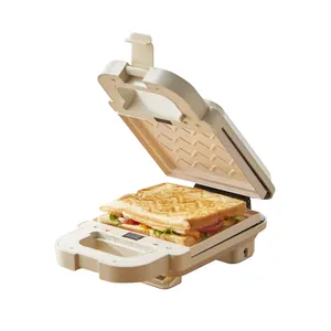 Hot Style Frühstück Waffeleisen Maschine Antihaft tragbare Mini geröstete Sandwich Maker