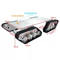 Chasis de Tanque Oruga WD-HM-T900S, Plataforma de Desarrollo de Robots ROS de Código Abierto, Control Remoto de Aleación de Aluminio