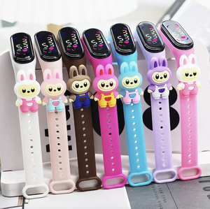 Montre intelligente de luxe pour enfants étanche LED tactile électronique Cartoon-Design montre numérique avec cadeau en silicone de qualité - Product Image 1