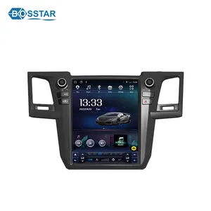 Autoradio Android Carplay, Navigation GPS, lecteur multimédia DVD, écran de voiture de Style Tesla pour Toyota Fortuner 2005-2014