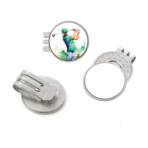 Clip per Cappelli da Golf Personalizzabili Qualisub, Clip in Metallo per Cappelli da Golf Vuoti per Stampa a Caldo - Product Image 2