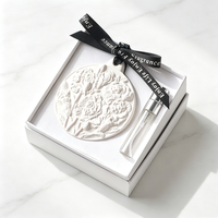Diffuseur de parfum suspendu en plâtre aromatique pour voiture et armoire, fleur en céramique et porcelaine, parfum d'intérieur, diffuseur à bâtonnets d'huiles essentielles