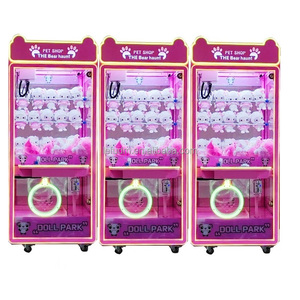 Lefu búp bê công viên đồng tiền hoạt động <span class=keywords><strong>Arcade</strong></span> <span class=keywords><strong>Claw</strong></span> Crane máy với hóa đơn chấp nhận tùy chỉnh 110V/220V chúng tôi cắm Hồng 80x85x1968 cm - Product Image 5