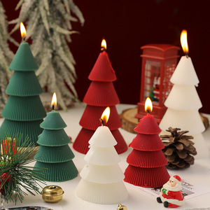 <b>Christmas</b> <b>Tree</b> Soy Wax Handmade Scented Candles Decorative Aromatherapy Holiday Gift Home Decor Wedding Party <b>Table</b> Centerpiece - Product Image 3