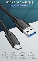 OEM 10Gbps 1M Carga rápida 3A Tipo-C a USB Cable de datos para el teléfono de la A-195