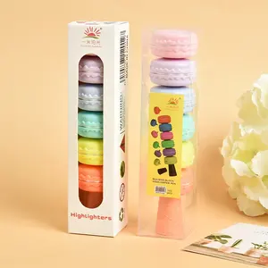 Kawaii 귀여운 Macarons 모양 형광펜 선물 프로모션 마커
