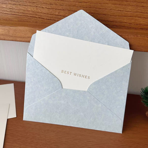 Enveloppes estampées Morandi Color Series de style occidental en feuille d'or-pour cartes d'étudiant et invitations de mariage - Product Image 4