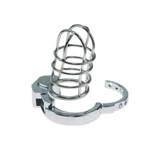 Verrou de chasteté en métal, anneau de chasteté réglable, cage de chasteté, entraînement à l'abstinence - Product Image 5