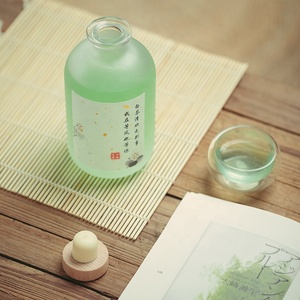 Bouteille <span class=keywords><strong>de</strong></span> liqueur en verre transparent givré avec bouchon en liège, 250ml, 375ml, 500ml - Product Image 3
