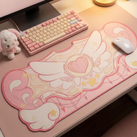 Tapis de souris de jeu Kawaii de style japonais avec logo personnalisé pour salle blanche