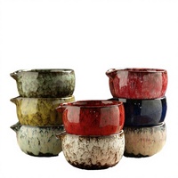 Ensemble de thé Matcha traditionnel chinois écologique en gros avec bol Chawan, fouet en bambou à 100 dents et thé en céramique émaillée au four