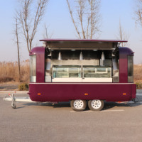 Camion de restauration mobile, camion de café, camion à pizzas, véhicule commercial entièrement équipé