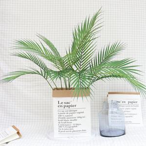 Piante Artificiali Decorative Nordiche di <span class=keywords><strong>Areca</strong></span> e Bambù a Coda di Fenice - Lunga Durata per Interni, Festa del Papà, Laurea - Product Image 2