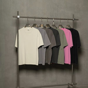 Camiseta de Manga Corta para Hombre, 100% Algodón Premium, Color Sólido, Casual, Suave, Transpirable, Antiarrugas, Corte Regular, para Uso Diario en Verano - Product Image 1