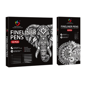 Set di 12 <span class=keywords><strong>Penne</strong></span> Micro a Punta Fine per Disegno, <span class=keywords><strong>Penne</strong></span> Permanenti con Inchiostro Nero Impermeabile e Archivabile per Scrittura - Product Image 5