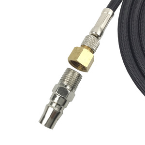 Tuyau adaptateur pour aérographe, 180 cm, raccords mâles noirs pour compresseur d'air, connexion rapide, interface 1/8 à 1/4 - Product Image 2
