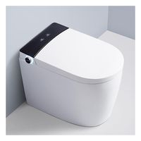 Nouvelle chasse d'eau automatique toilette intelligente une pièce WC veilleuse montée au sol bol allongé commode de salle de bain intelligente matériau en céramique