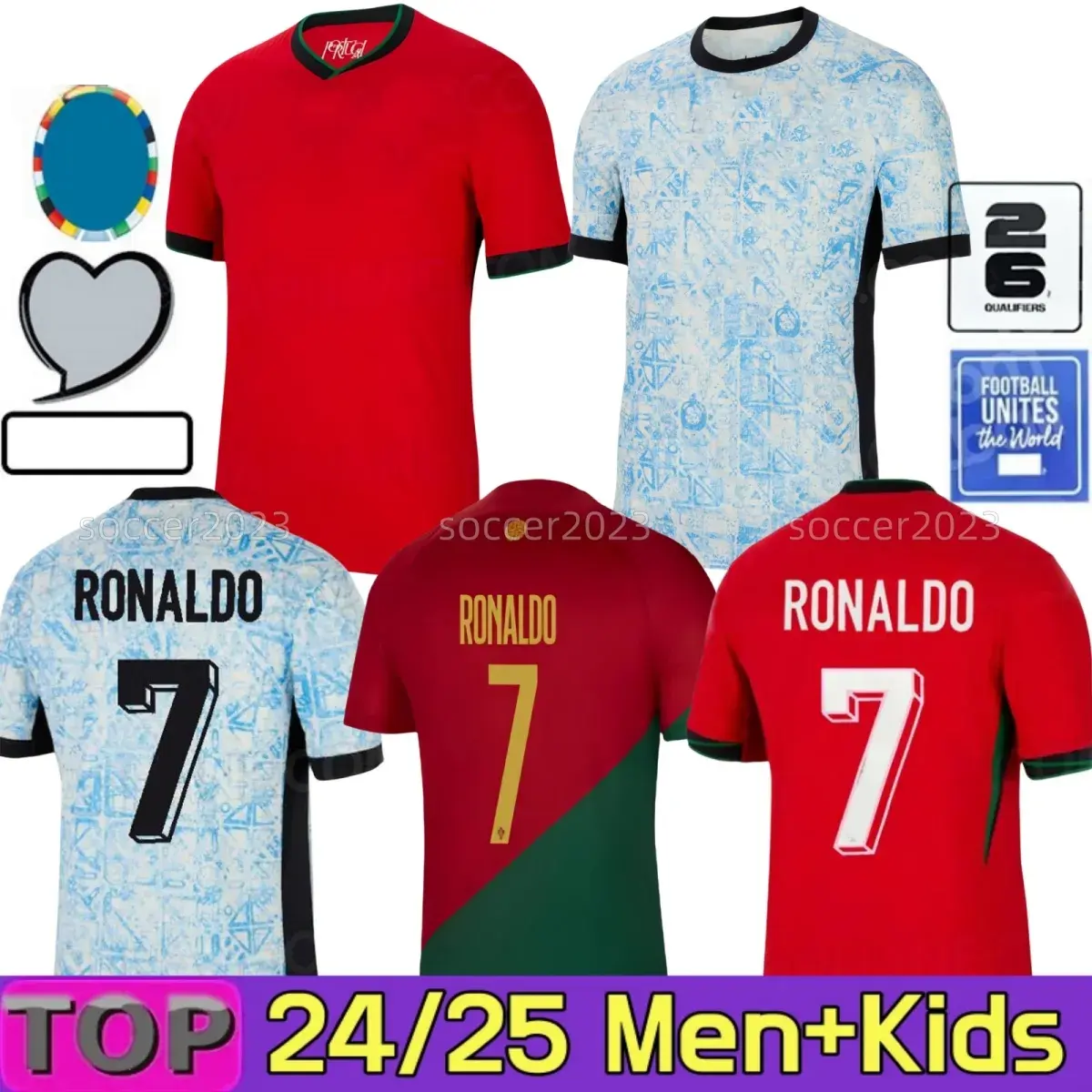 2024 Euro Cup portuguesa Portugal bóng đá Jerseys Ronaldo joao Felix Pepe bermardo B. fernandes camisa de futebol 24 25 J. moutinho