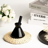 Simple élégant 200ml vide cône bouteille en verre décoration de la maison aromathérapie diffuseur ménage décoratif parfum bouteille en verre