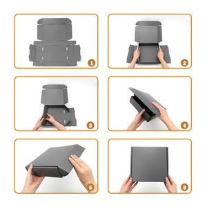 Emballage cadeau en papier personnalisé de haute qualité réutilisable, emballage en carton ondulé vert, boîte d'expédition - Product Image 6