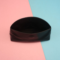 Boîte d'emballage de lunettes en cuir noir de luxe avec logo personnalisé, étui à lunettes de soleil argenté populaire, ensemble d'étui à lunettes, sac en carton