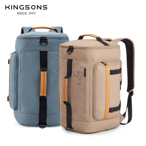 Kingsons Large Capacity Travel <b>Backpack</b> Water Resistant Outdoor Sports Unisex Khaki Casual <b>Backpack</b> - Product Image 3