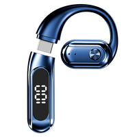 Headset Bisnis Nirkabel Ear-Hook dengan Suara Direksional Berputar, Baterai Ganda yang Dapat Ditukar, Tampilan Digital JL ANC BT 5.5