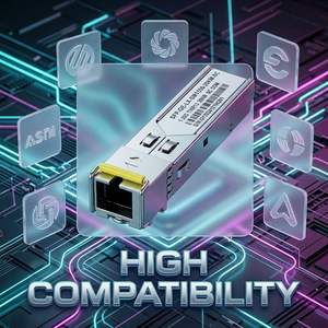 Module optique SFP BiDi SC 1,25G 20 km Monofibre SMF 1310/1550 nm Transceiver Compatible avec Cisco Huawei Juniper - Product Image 6