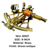 Antique Brass Nautical Sextant Marine Navigation Instrument Wooden Box Polished Decorative Collectible Metal Crafts LIMITLESS