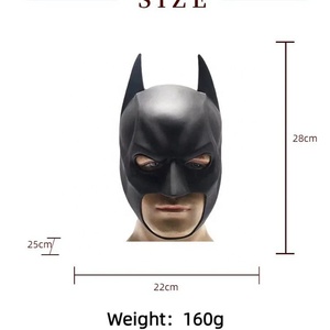 <span class=keywords><strong>Maschera</strong></span> <span class=keywords><strong>per</strong></span> <span class=keywords><strong>adulti</strong></span> casco da Cowboy supereroe gioco di ruolo oggetti di scena scuro cavaliere pipistrello copricapo Halloween Dress up Game - Product Image 2