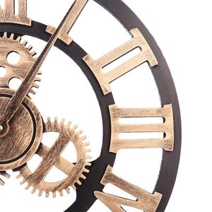 Grande Loft industriale in metallo nuovo Design vecchio stile Vintage antico grande <span class=keywords><strong>orologio</strong></span> <span class=keywords><strong>da</strong></span> <span class=keywords><strong>parete</strong></span> meccanico in plastica con ingranaggi - Product Image 4