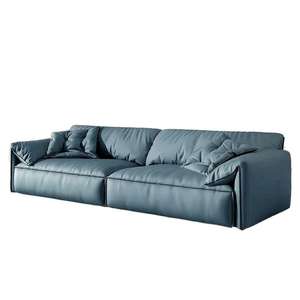 Sofá Minimalista para Sala de Estar, Tela Lavable, Diseño de Oreja de Elefante, Estilo Moderno, para Apartamentos Pequeños - Product Image 5