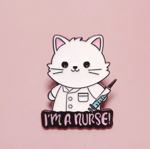 Schwarze Krankenschwester Afroamerikanische Ärztin Emaille-Anstecknadel Schwarz-Nickel Blumendesign Medizinische Zink-Brosche Reversnadel Schmuck Geschenk für - Product Image 6