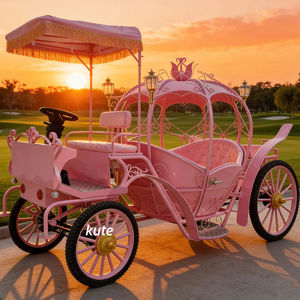 Charrette royale électrique spéciale pour chevaux, chariot de transport unique en forme de citrouille pour chevaux à vendre - Product Image 1