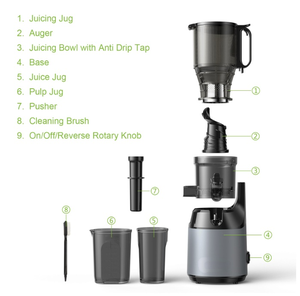 2025 lạnh Báo Chí nhà sử dụng trái cây tươi Smoothie Máy ép trái cây vắt máy rộng miệng lớn thương mại chậm máy ép trái cây - Product Image 6