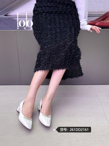 <span class=keywords><strong>Chaussures</strong></span> à talons bas et bout pointu pour femme, collection Printemps 2026, avec empeigne plissée ornée de perles faites à la main, offrant un confort optimal - Product Image 6